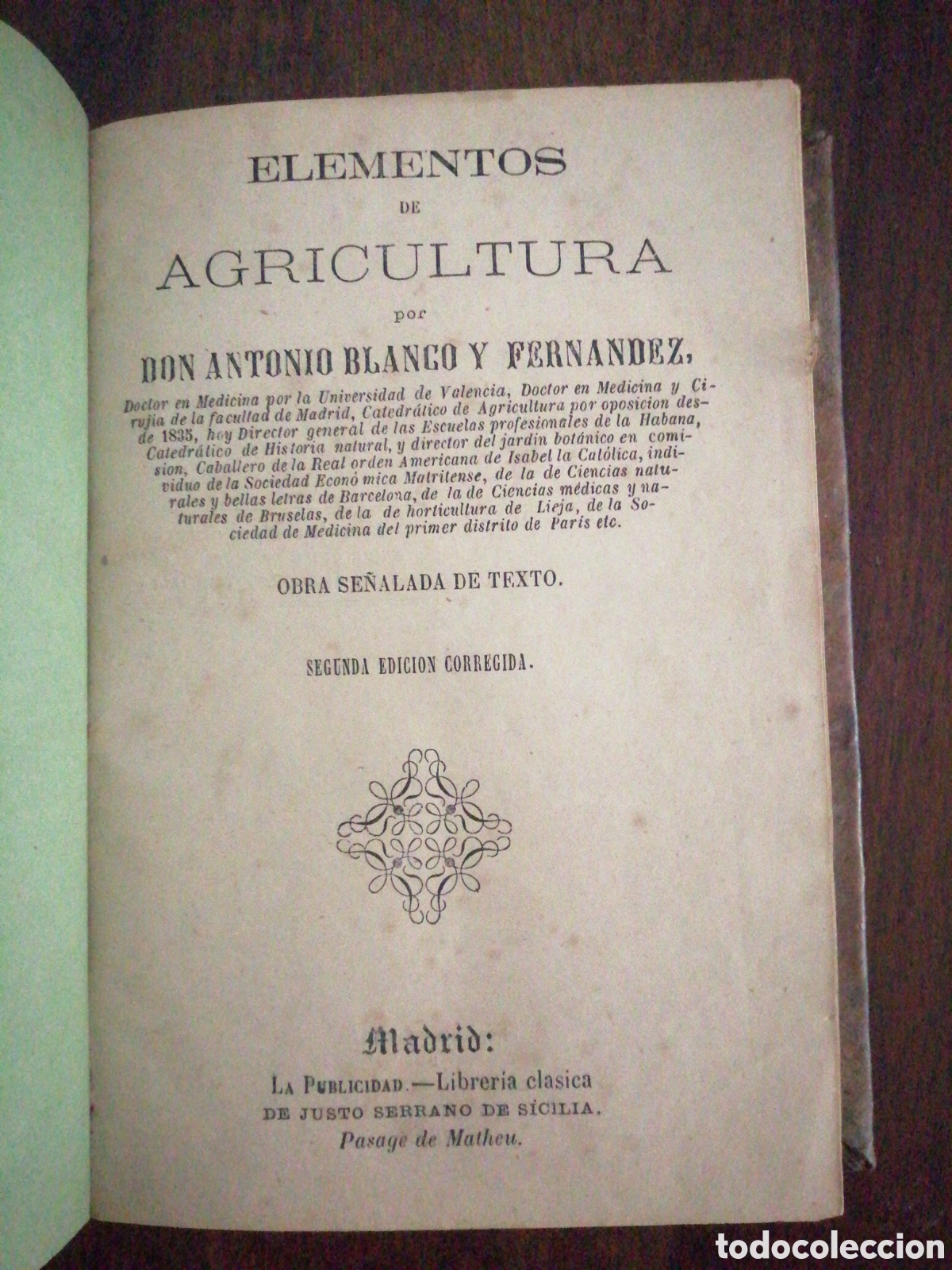 Libros antiguos: ELEMENTOS DE AGRICULTURA 1868 - Foto 6