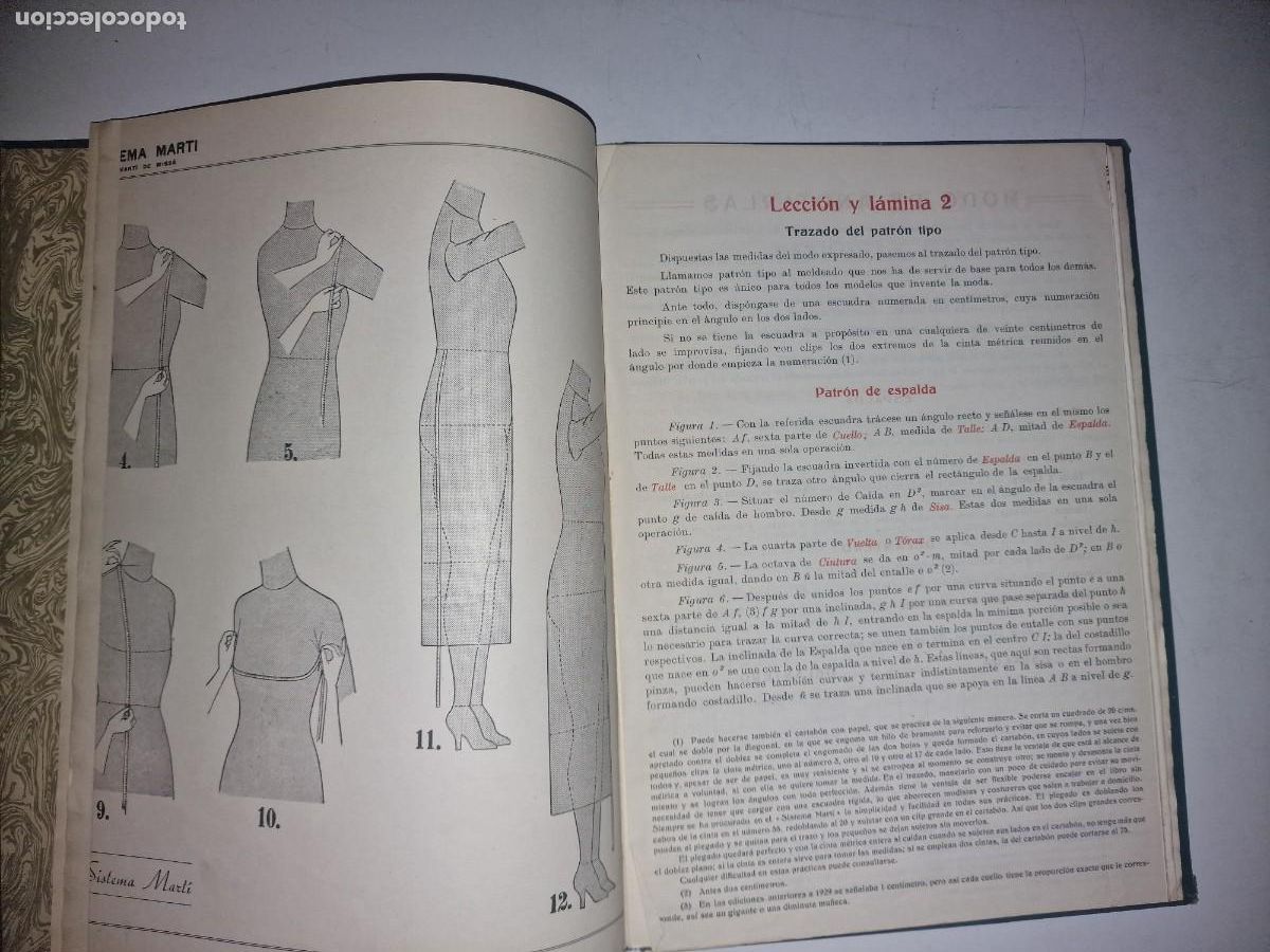 Libros antiguos: CORTE SISTEMA MARTI - PATRONES TIPO-1951 - Foto 3