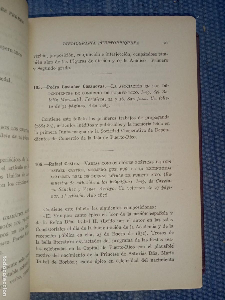 Libros antiguos: Bibliograf&iacute;a puertorrique&ntilde;a - Foto 3