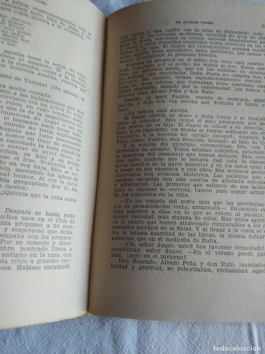 Libros antiguos: Novela: El cuarto poder. Armando Palacio Vald&eacute;s. 1946 - Foto 7