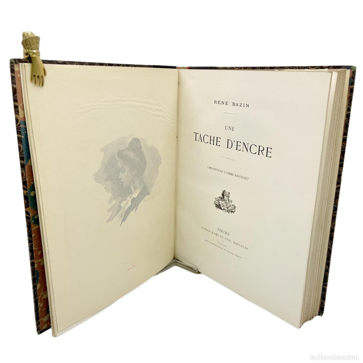 Libros antiguos: REN&Eacute; BAZIN - UNA MANCHA DE TINTA - 1900 - Foto 3
