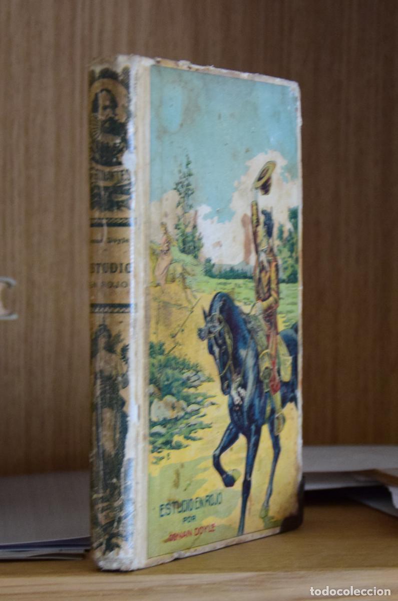 Libros antiguos: ESTUDIO EN ROJO - A. CONAN DOYLE - Foto 5