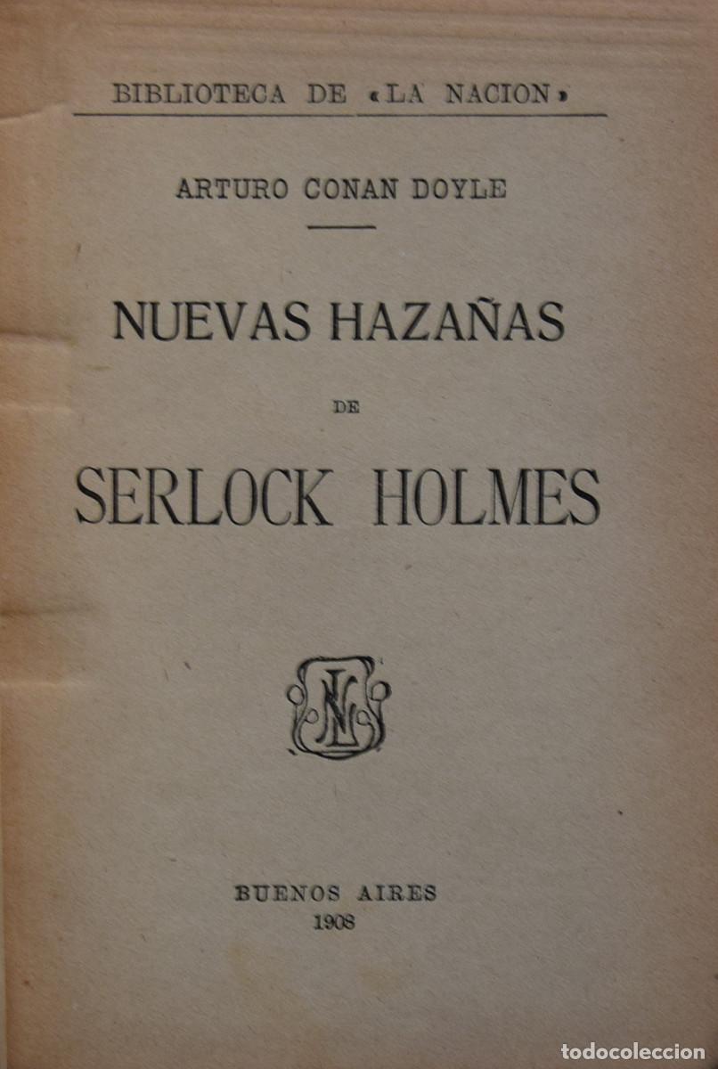 Libros antiguos: NUEVAS AZA&Ntilde;AS DE SERLOCK HOLMES - Arturo CONAN DOYLE - Foto 2