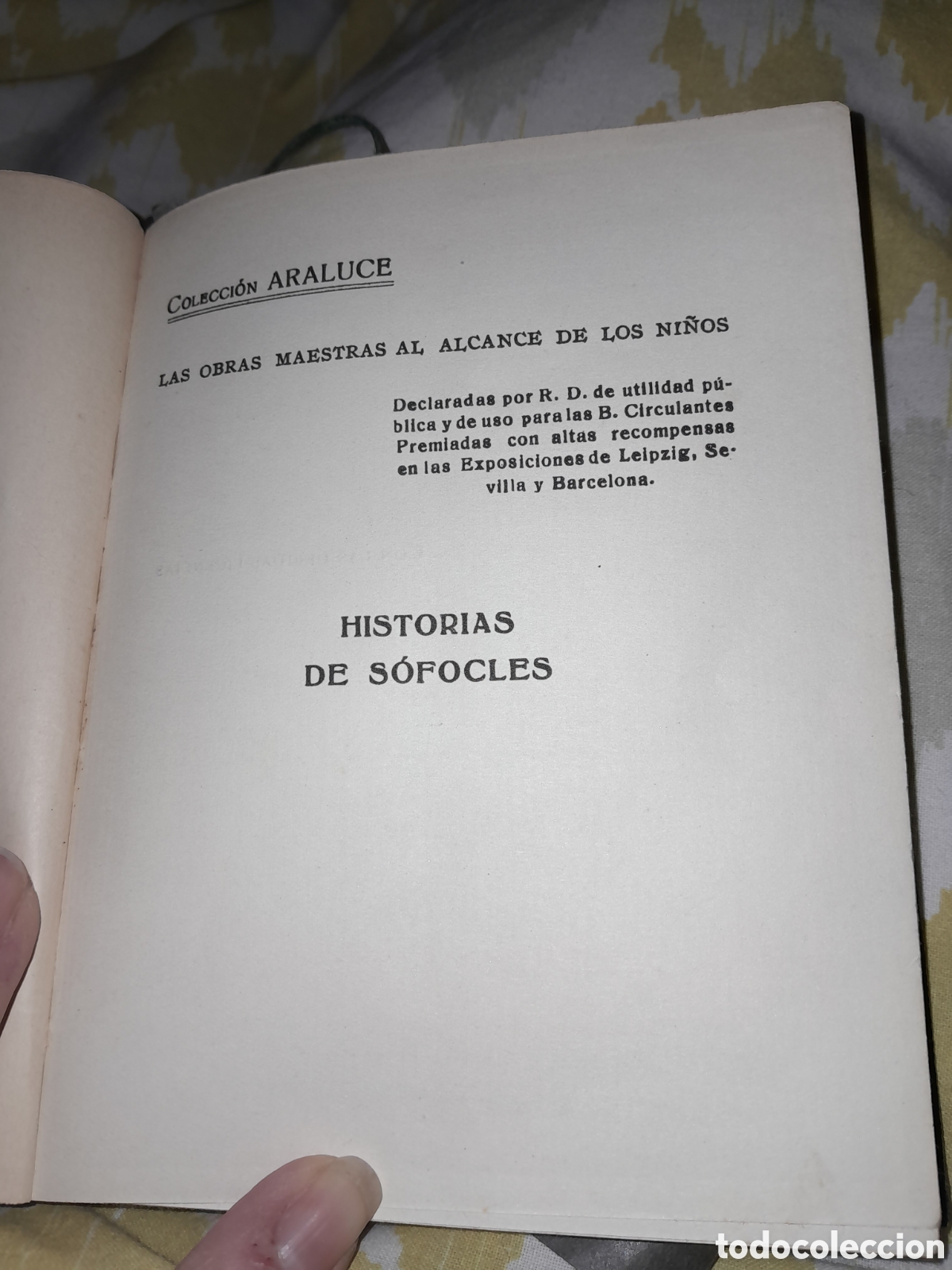 Libros antiguos: Historias de sofocles - Foto 3