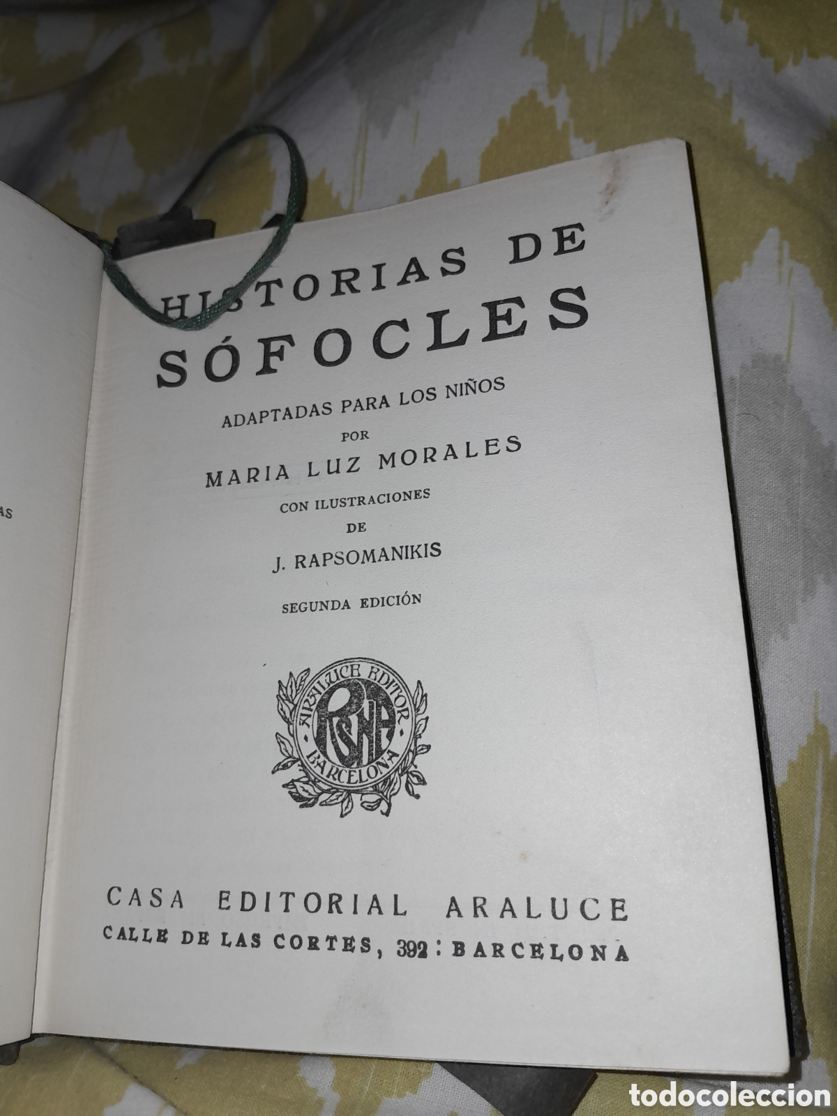 Libros antiguos: Historias de sofocles - Foto 4