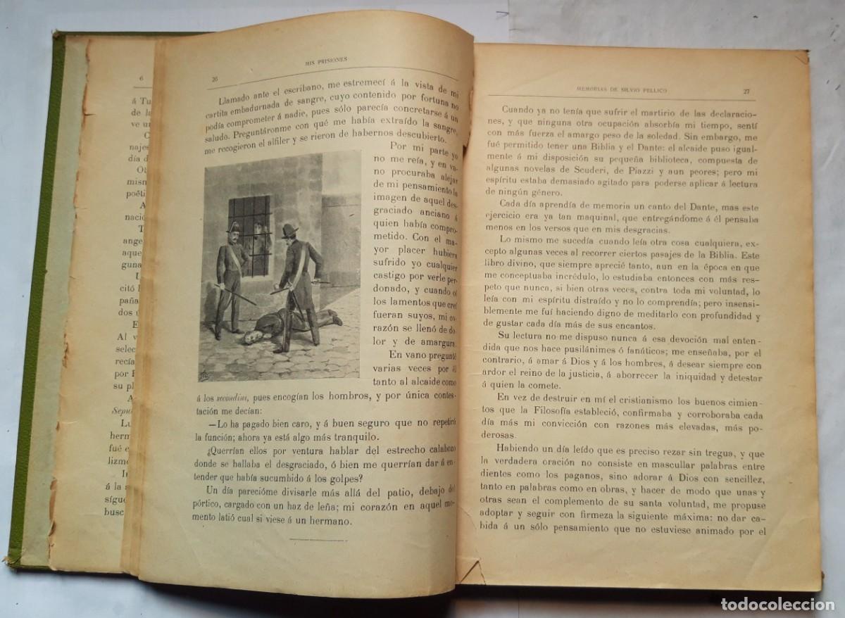 Libros antiguos: Mis prisiones. Memorias de Silvio Pellico - Foto 5