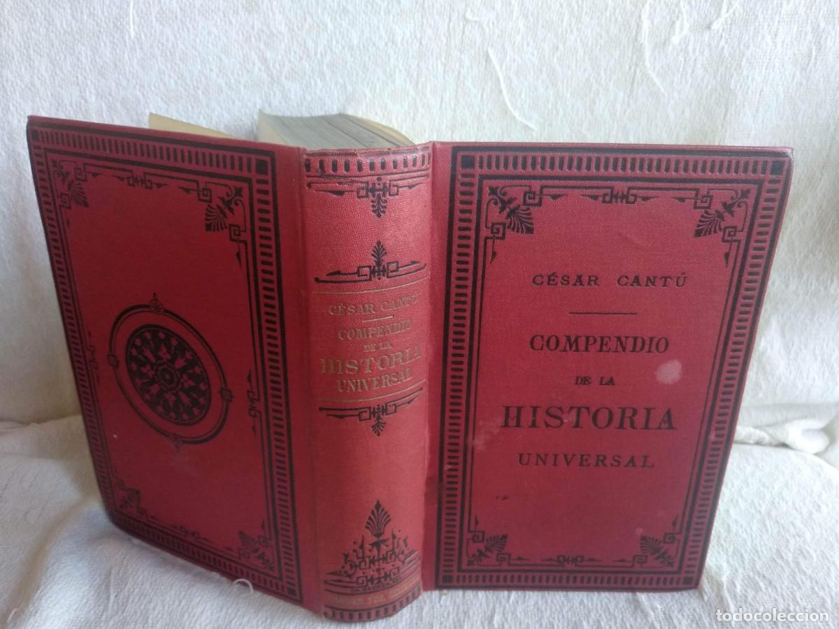 Libros antiguos: compendio de historia universal - Foto 1