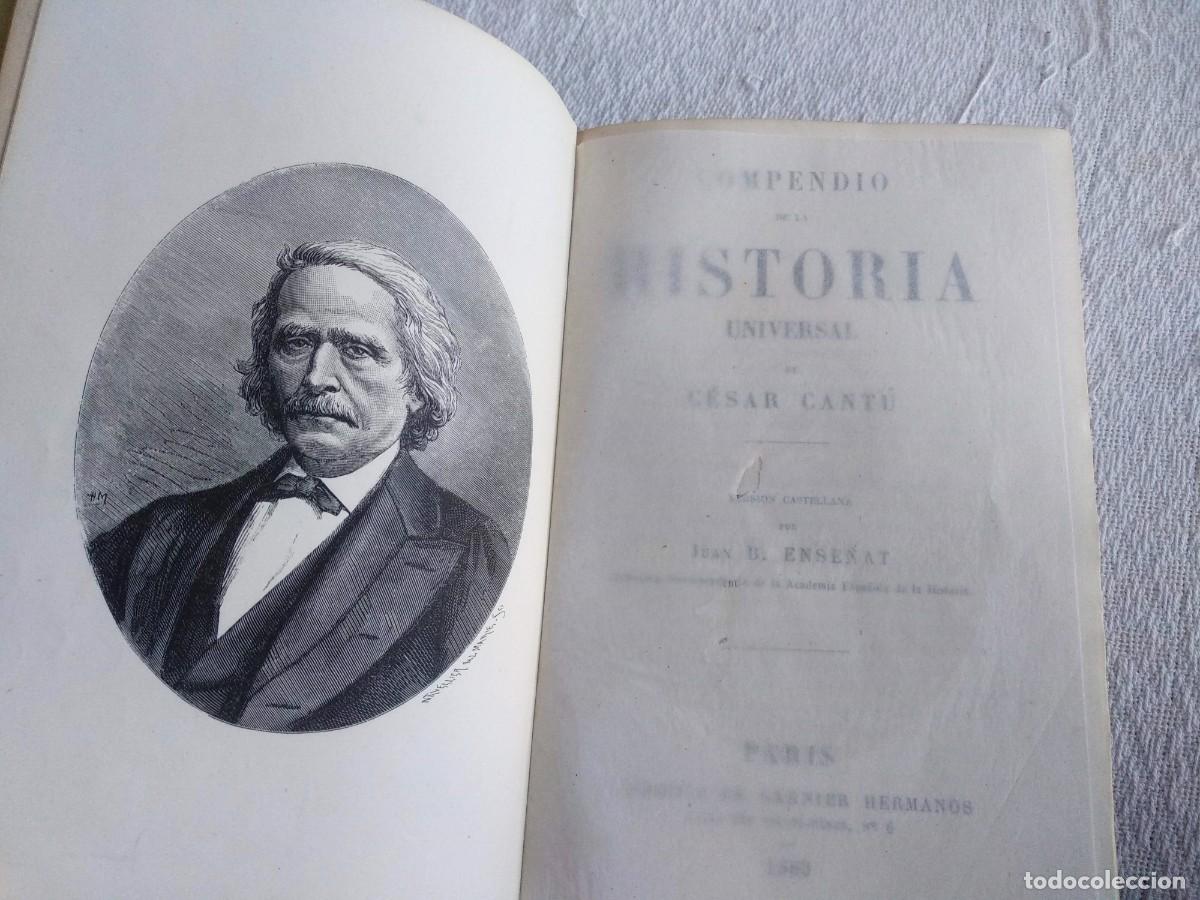Libros antiguos: compendio de historia universal - Foto 2