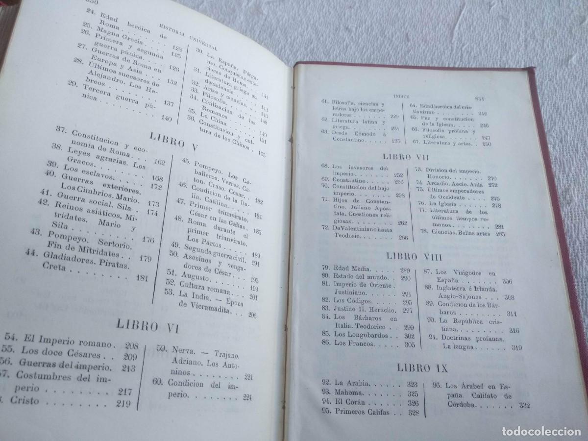 Libros antiguos: compendio de historia universal - Foto 8