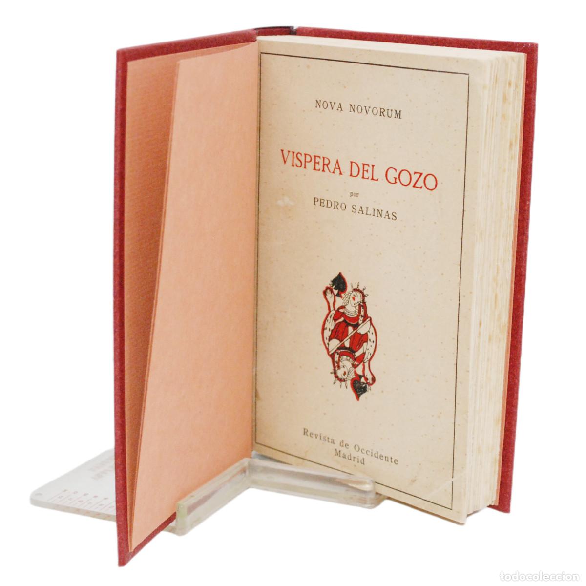 Libros antiguos: PEDRO SALINAS - VISPERA DEL GOZO (1&ordf; EDICI&Oacute;N) - 1926 - Foto 2