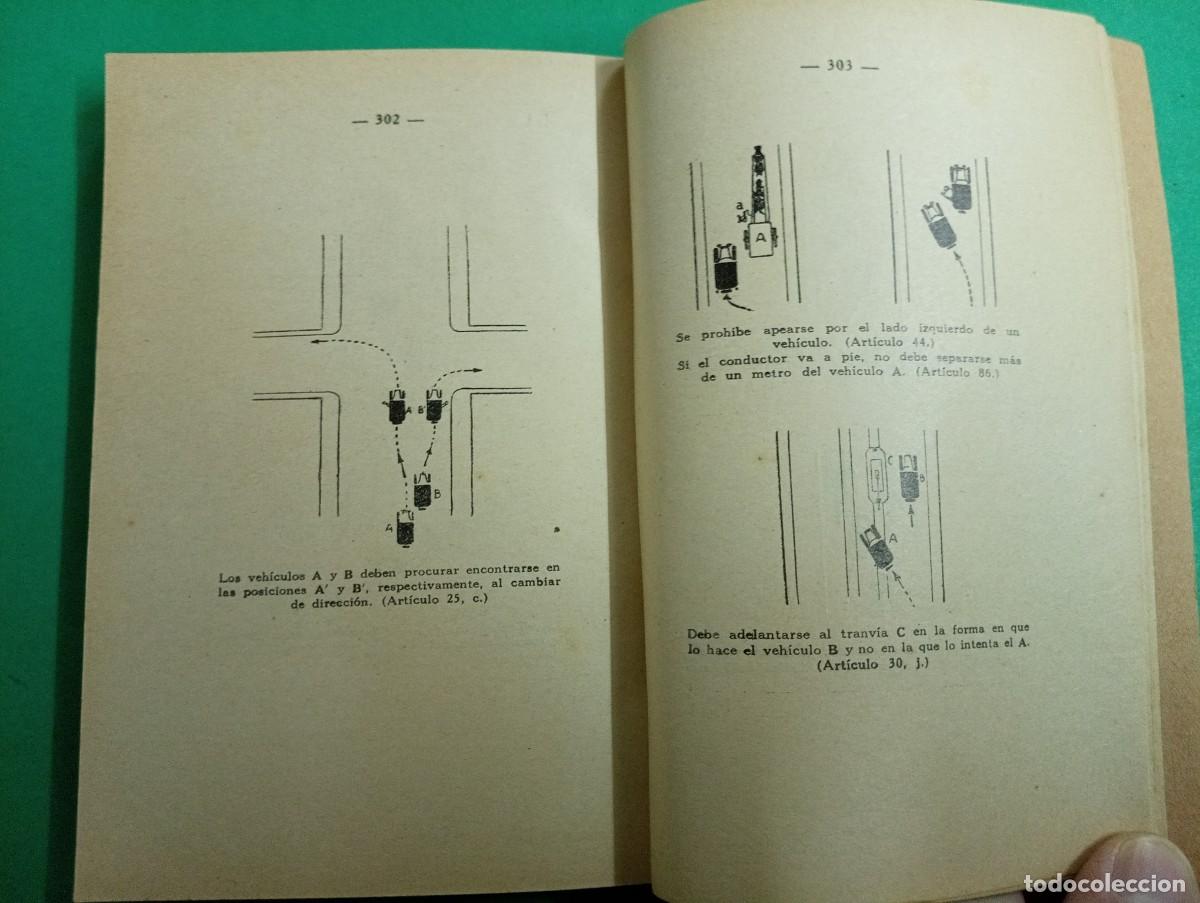 Libros antiguos: Antiguo libro CODIGO DE LA CIRCULACION. Barcelona 1935. Autos. - Foto 5