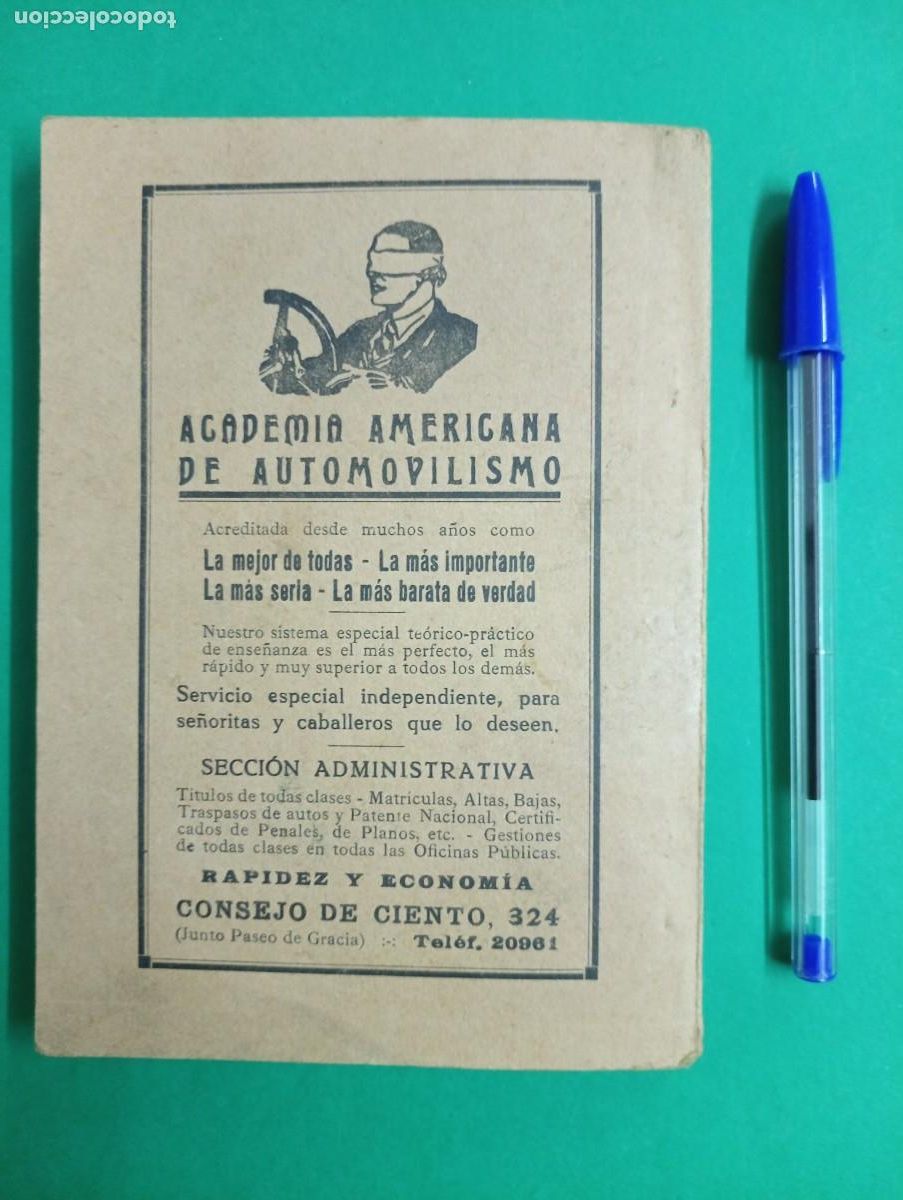 Libros antiguos: Antiguo libro CODIGO DE LA CIRCULACION. Barcelona 1935. Autos. - Foto 6