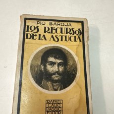 Libros antiguos: PIO BAROJA; LOS RECURSOS DE LA ASTUCIA. 1920.