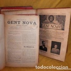 Libros antiguos: GENT NOVA PERIODICH QUINZENARI CATALANISTA - BADALONA AÑOS 1899-1907.
