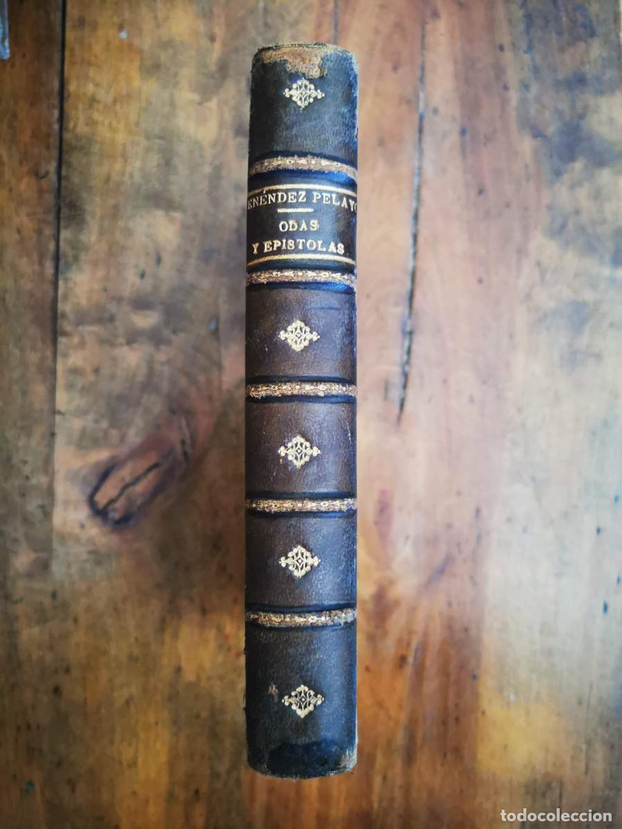 Libros antiguos: MEN&Eacute;NDEZ PELAYO, Marcelino. Odas, ep&iacute;stolas y tragedias - Foto 7