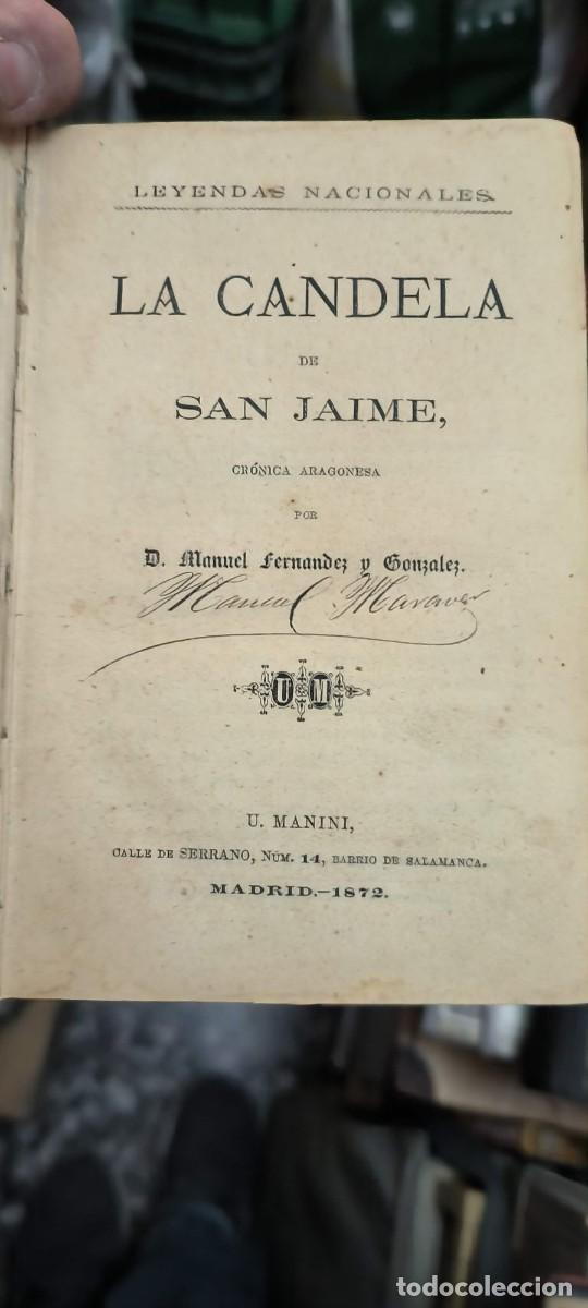 Libros antiguos: ANTIGUO LIBRO LA CANDELA 1872 - Foto 2