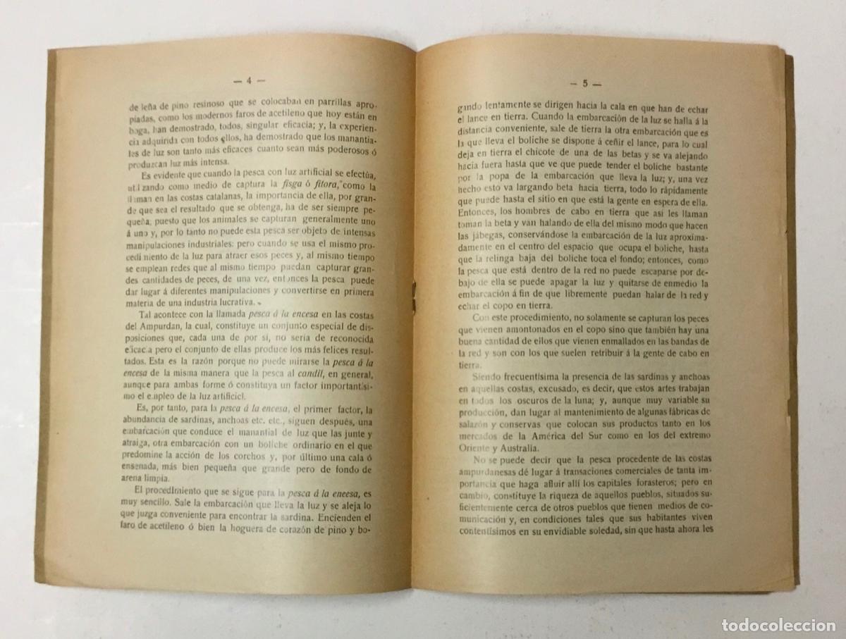 Libros antiguos: LA PESCA A LA ENCESA. - BORJA, Joaquin de. - Foto 3