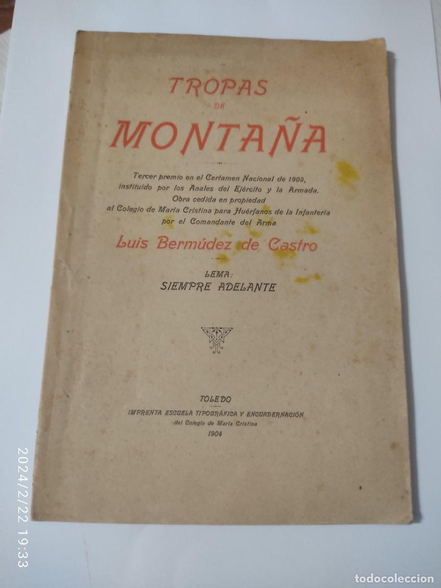 Libros antiguos: Libro Tropas de Monta&ntilde;a 1904 - Foto 1