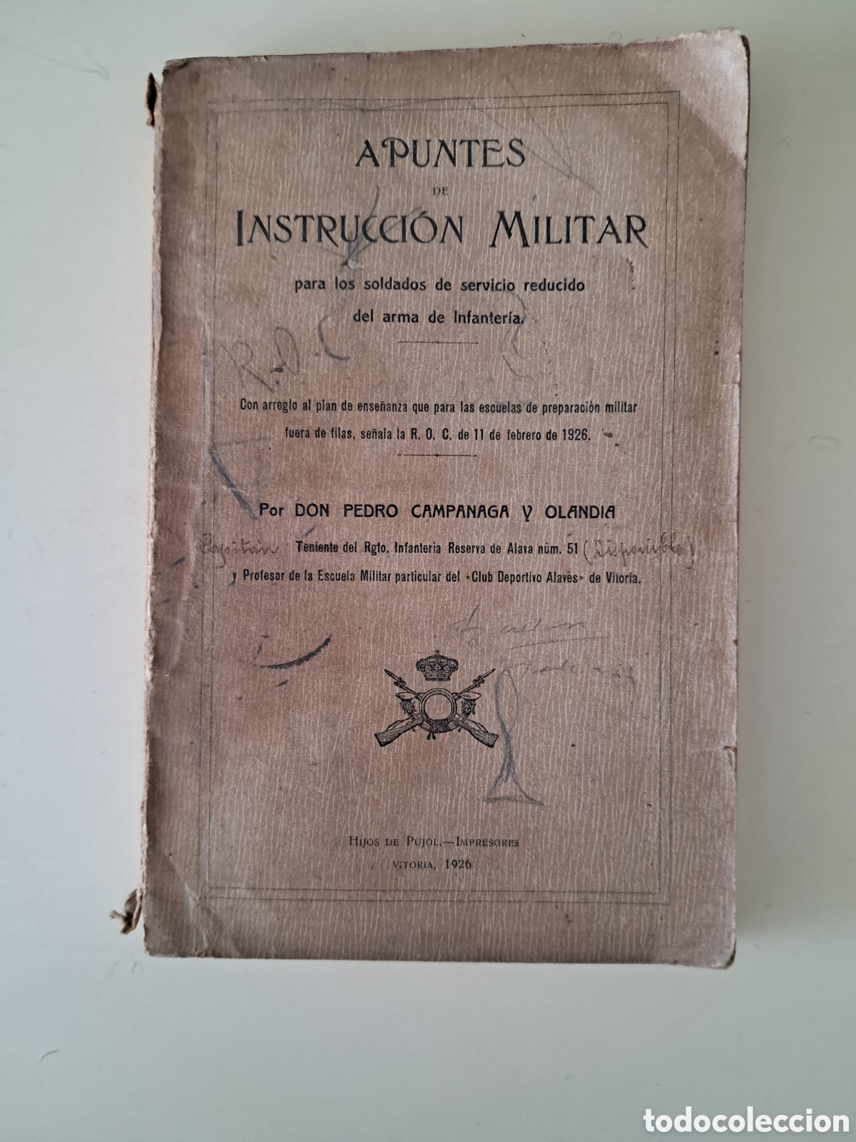 Libros antiguos: Instrucci&oacute;n militar 1916 - Foto 1