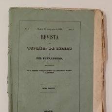 Libros antiguos: REVISTA DE ESPAÑA DE INDIAS Y DEL EXTRANJERO Nº 8 TOMO III. 1845