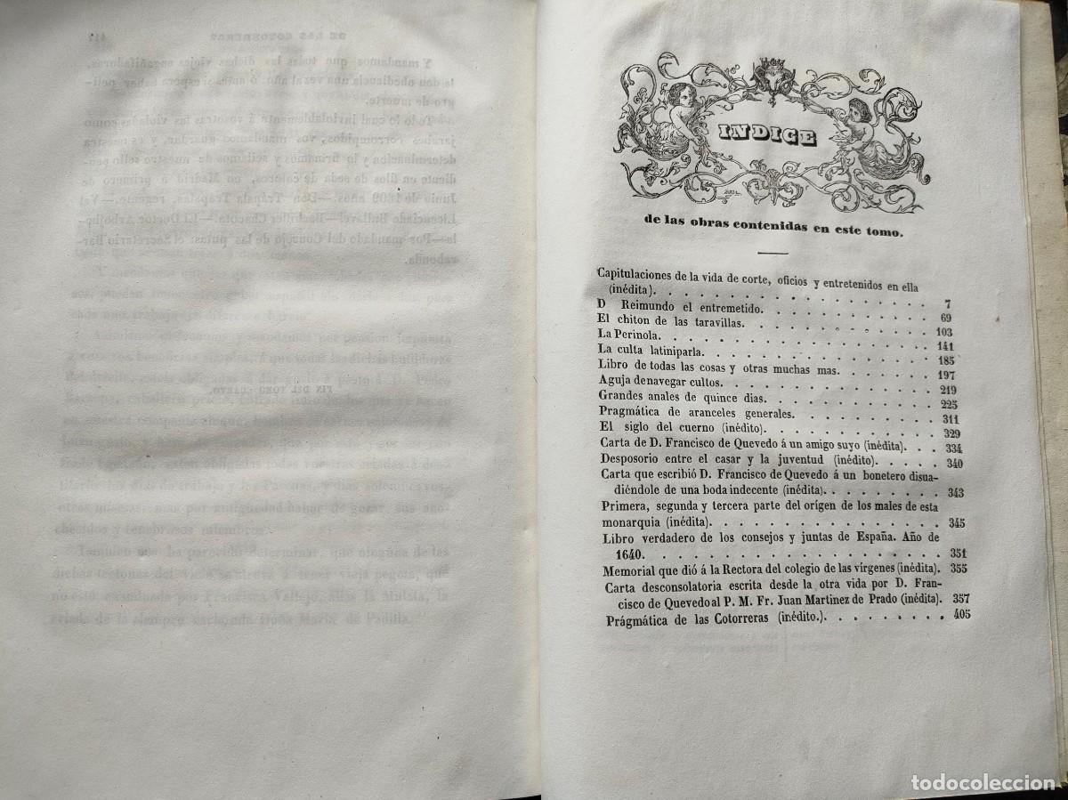 Libros antiguos: Obras completas Quevedo 1841. Tomos 2,3,4, y 5 - Foto 12