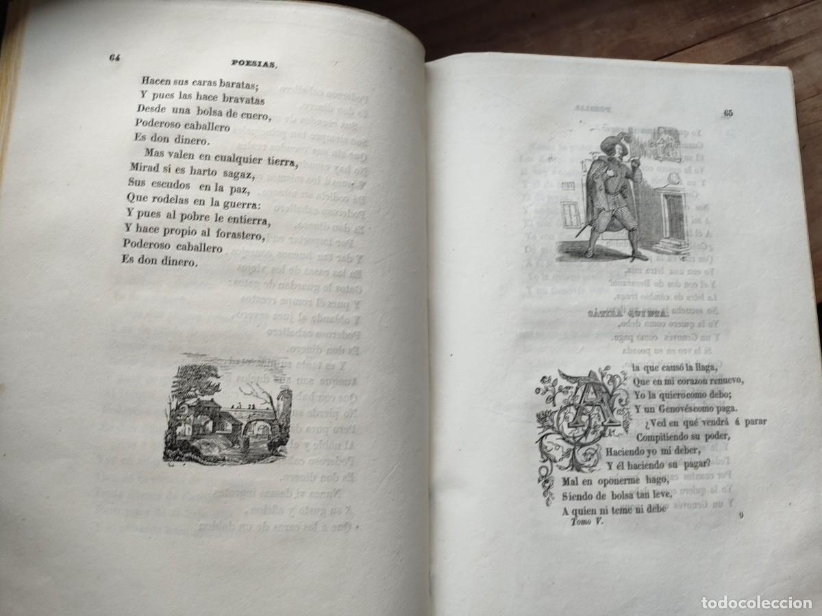 Libros antiguos: Obras completas Quevedo 1841. Tomos 2,3,4, y 5 - Foto 30