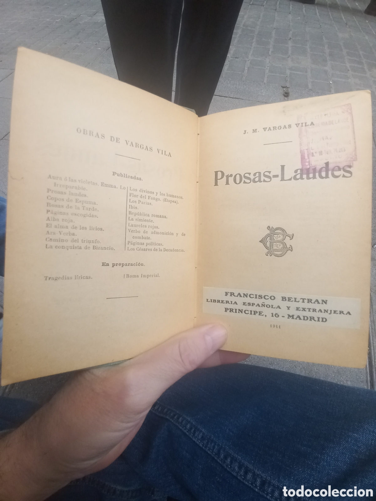 Libros antiguos: Prosas-Laudes, Jos&eacute; Mar&iacute;a Vargas Vila - Foto 3