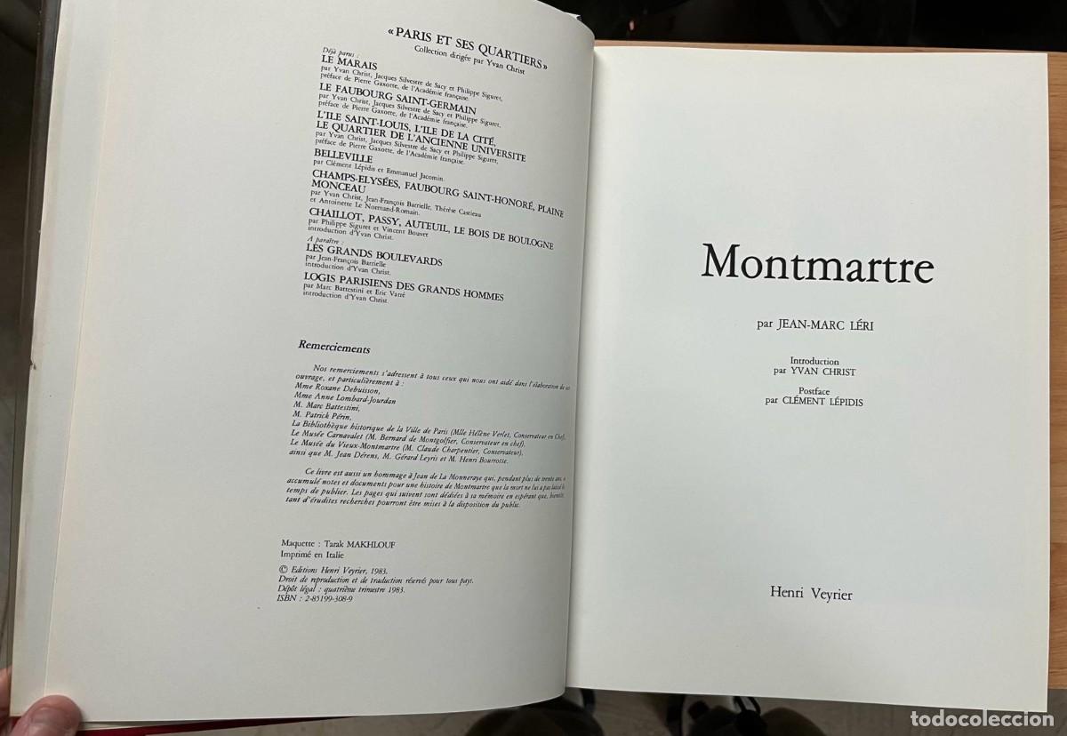 Libros antiguos: Montmartre, Jean-Marc L&eacute;ri - Foto 2