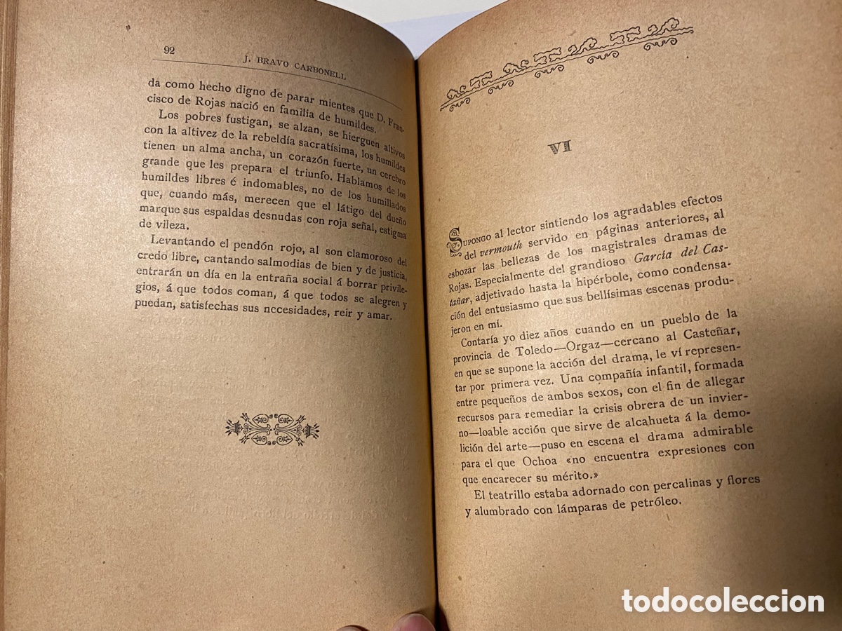 Libros antiguos: El Toledano Rojas. Bravo Carbonell - Foto 3