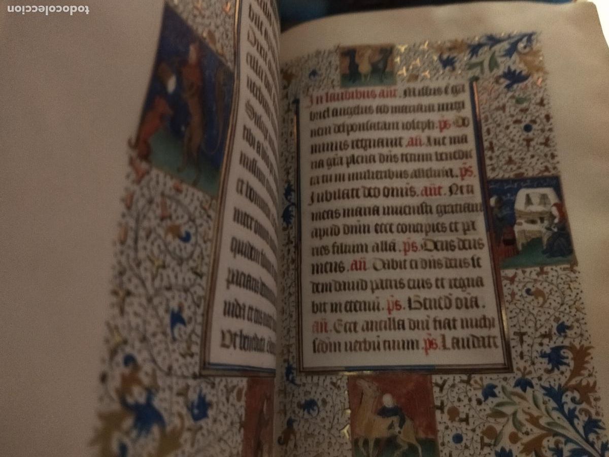 Libros antiguos: IMPRESIONANTE LIBRO FACSIMIL LIBRO DE HORAS DE GULBENKIAN - Foto 4