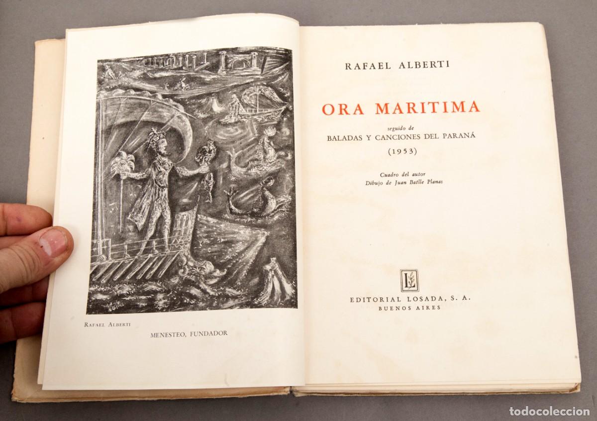 Libros antiguos: RAFAEL ALBERTI - ORA MARITIMA - 1953 - Foto 3