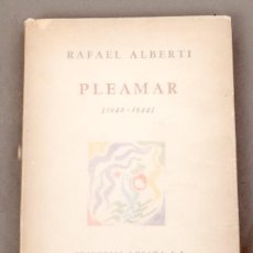 Libros antiguos: RAFAEL ALBERTI - PLEAMAR (1942-1944) - 1944