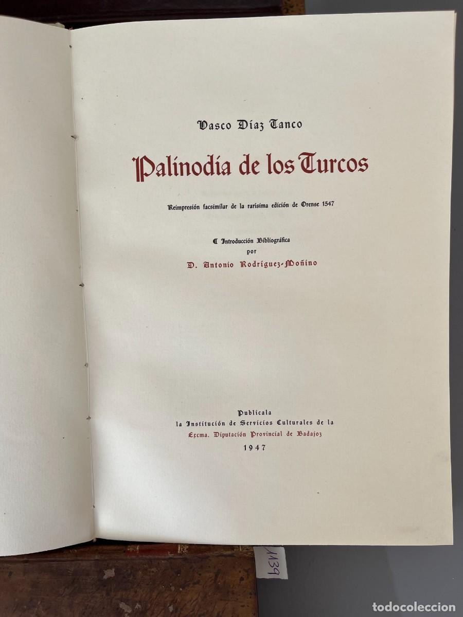 Libros antiguos: Palinodia de los Turcos. VASCO DIAZ TANCO - Foto 3