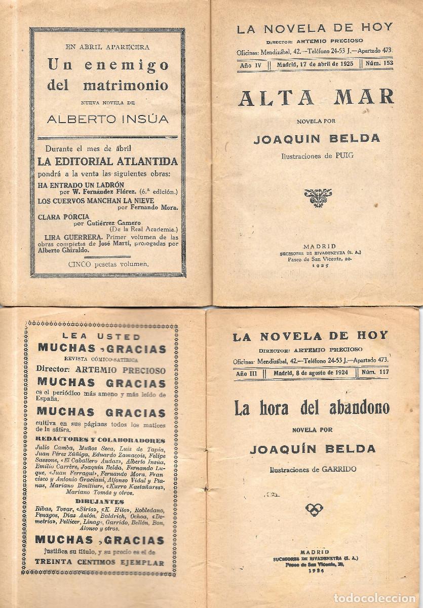 Libros antiguos: Cinco relatos de Joaqu&iacute;n Belda en La Novela de Hoy - Foto 3