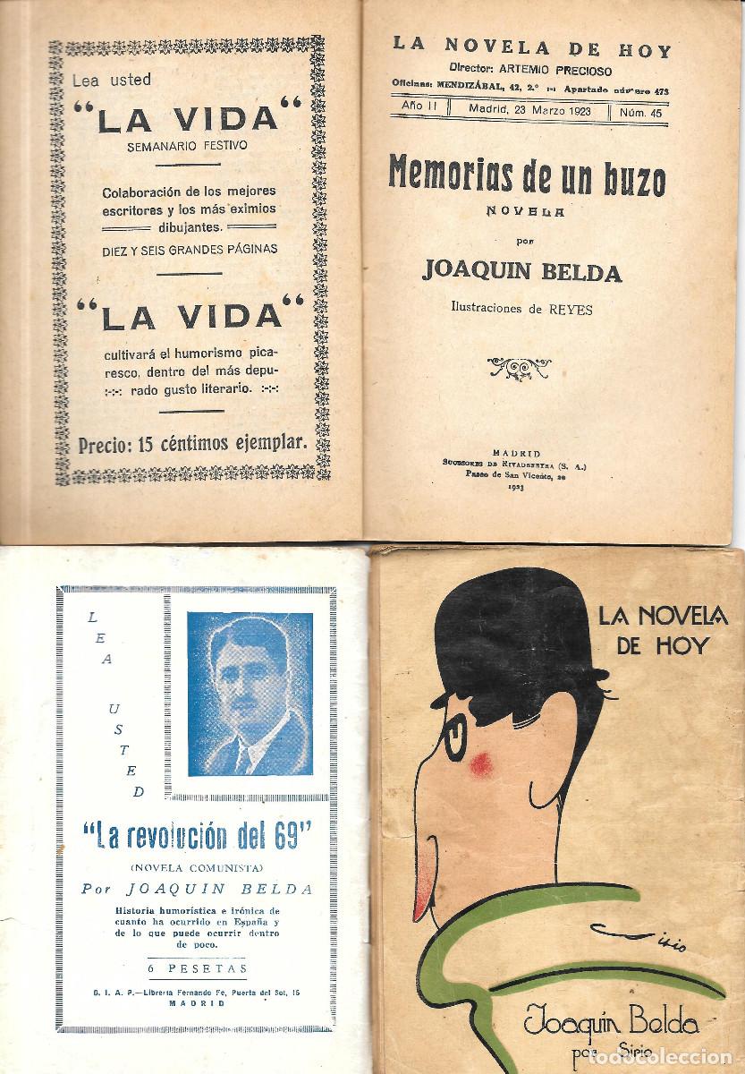 Libros antiguos: Cinco relatos de Joaqu&iacute;n Belda en La Novela de Hoy - Foto 4