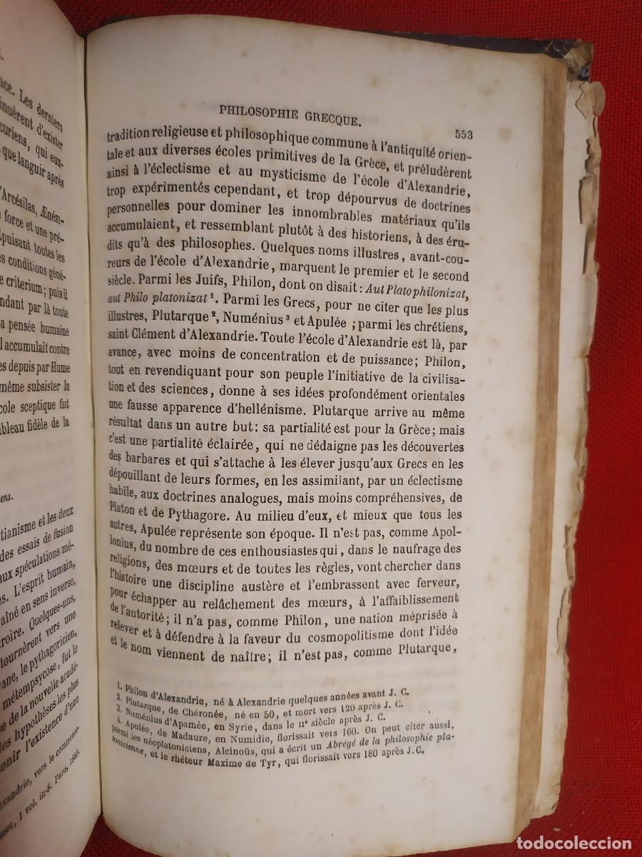 Libros antiguos: 1871. Manuel de Philosophie. - Foto 10