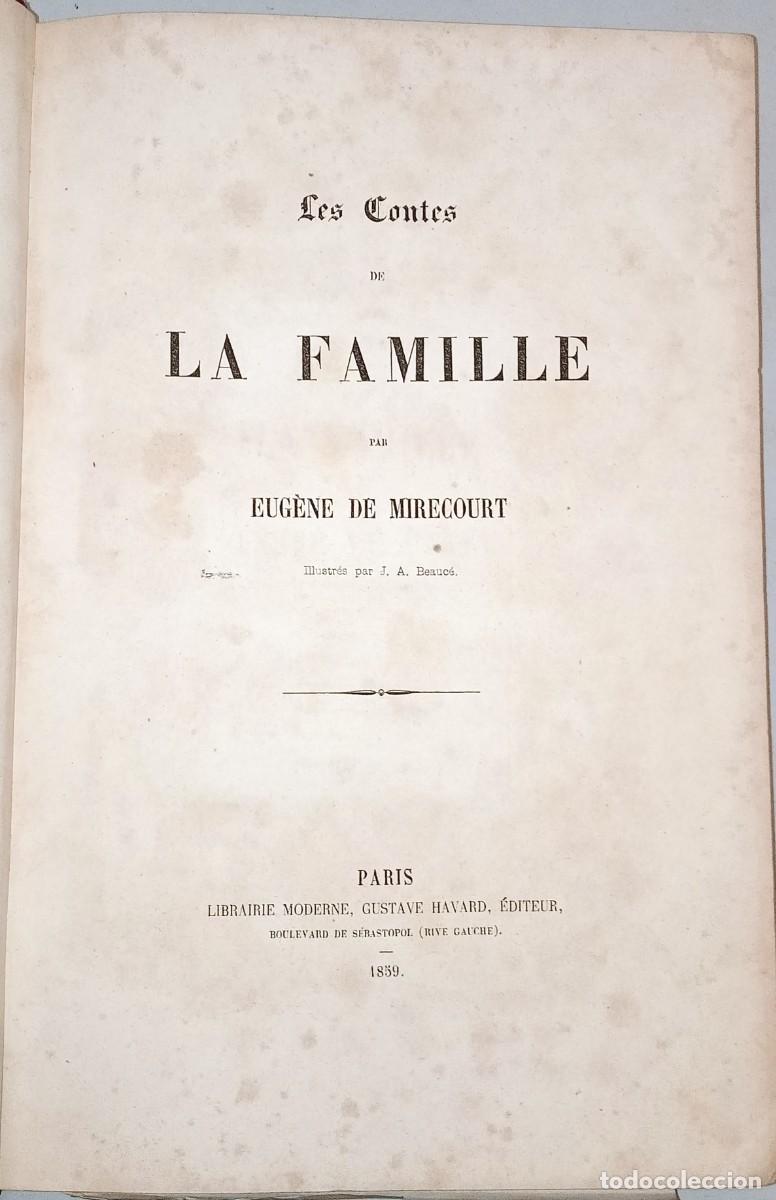 Libros antiguos: LES CONTES DE LA FAMILLE - Foto 3