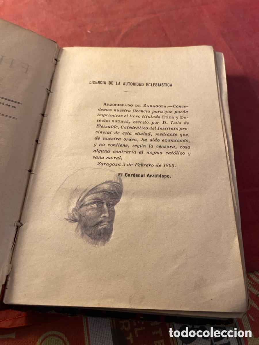 Libros antiguos: CURSO DE FILOSOF&Iacute;A 1893 - Foto 3