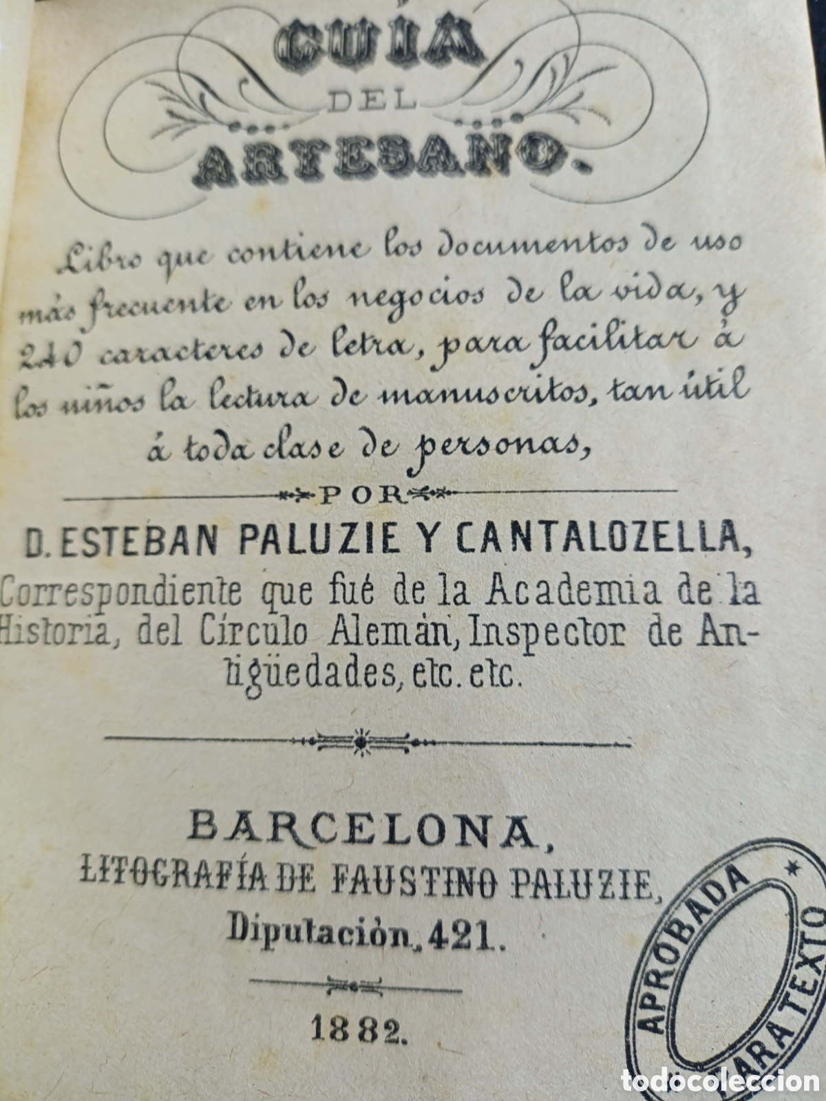 Libros antiguos: Guia del artesano .1882 - Foto 2