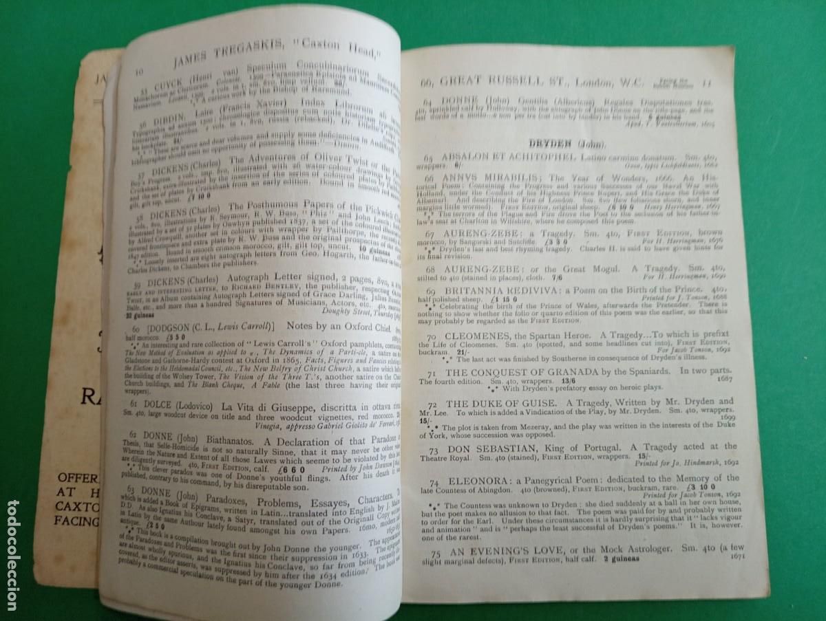 Libros antiguos: Antiguo libro Cat&aacute;logo ingl&eacute;s de 1915 a identificar. - Foto 3