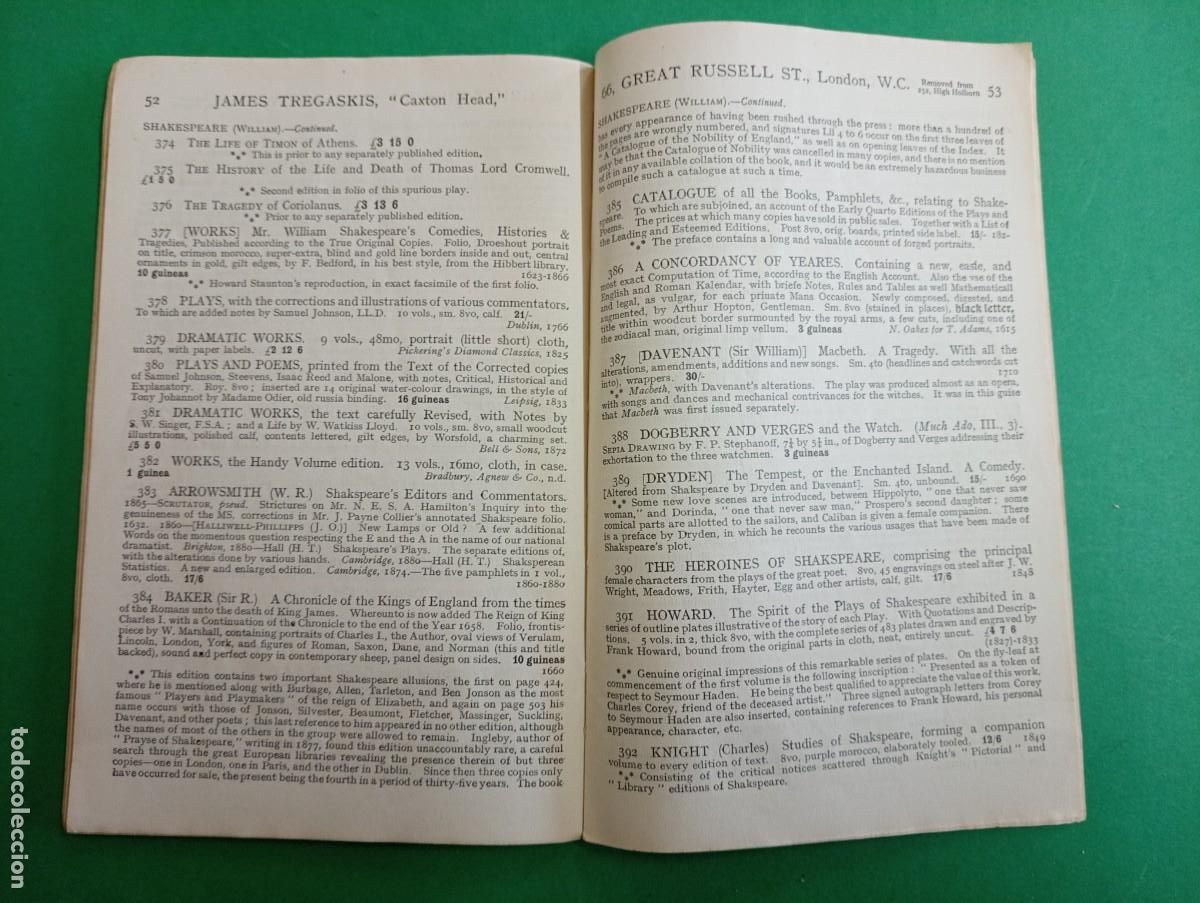 Libros antiguos: Antiguo libro Cat&aacute;logo ingl&eacute;s de 1915 a identificar. - Foto 5