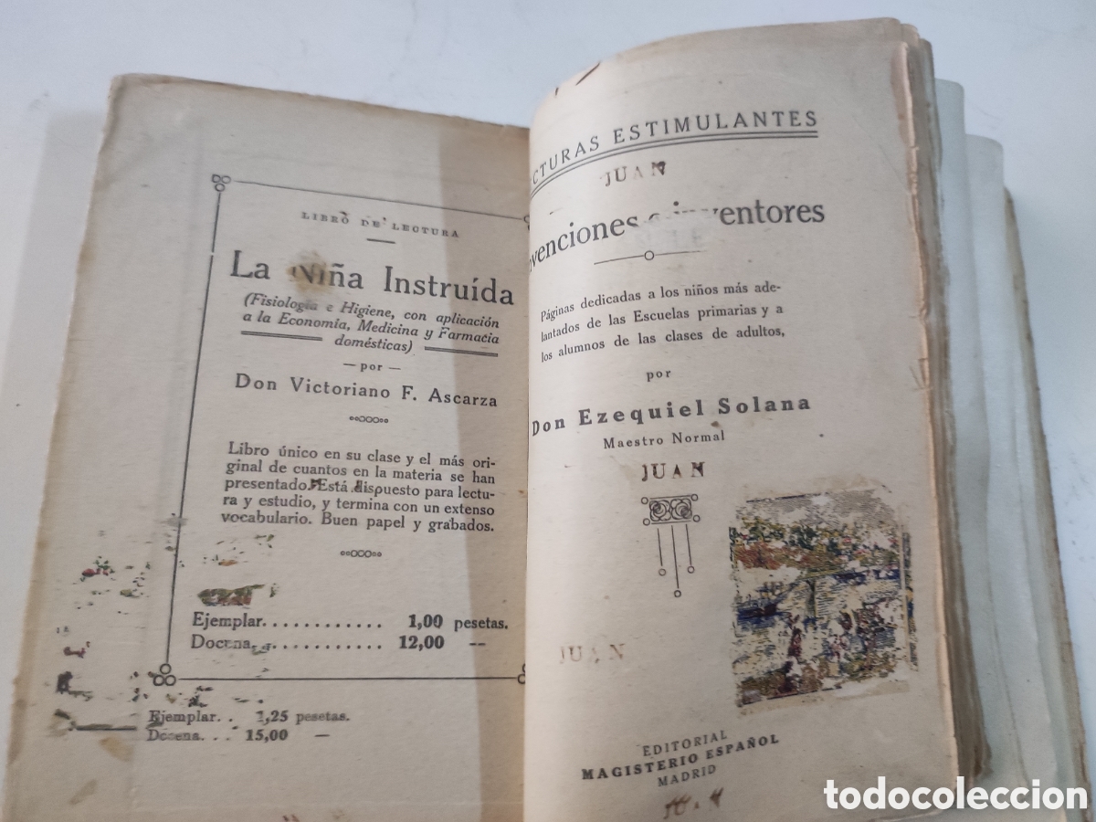 Libros antiguos: INVENCIONES E INVENTOS .- Ezequiel Solana - Foto 3