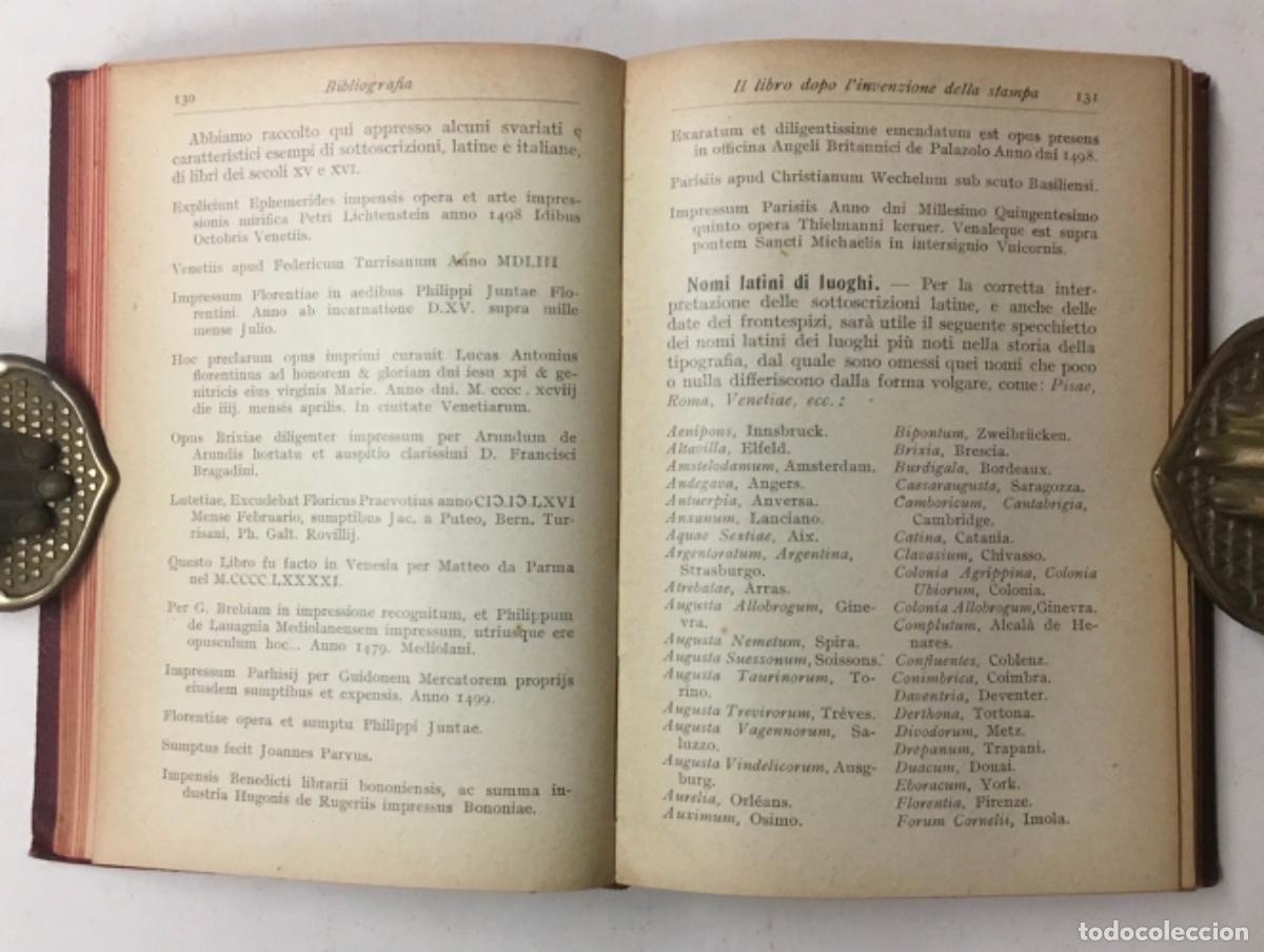 Libros antiguos: BIBLIOGRAFIA. - FUMAGALLI, Giuseppe. - Foto 3
