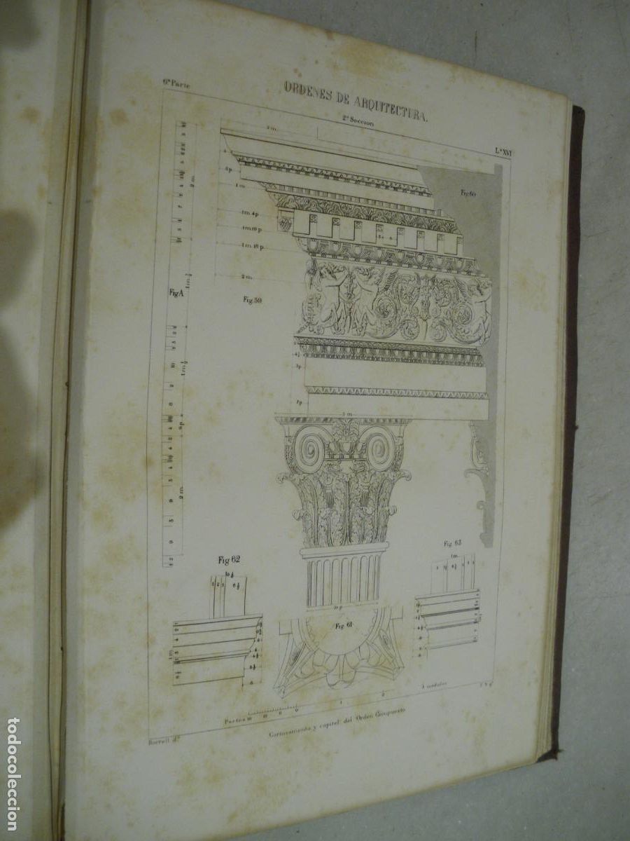 Libros antiguos: TRATADO DE DIBUJO. M. BORRELL. 1879. GRAN FORMATO - Foto 12