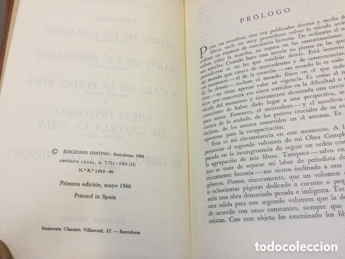 Libros antiguos: Obras completas Miguel Delibes primera edici&oacute;n - Foto 6