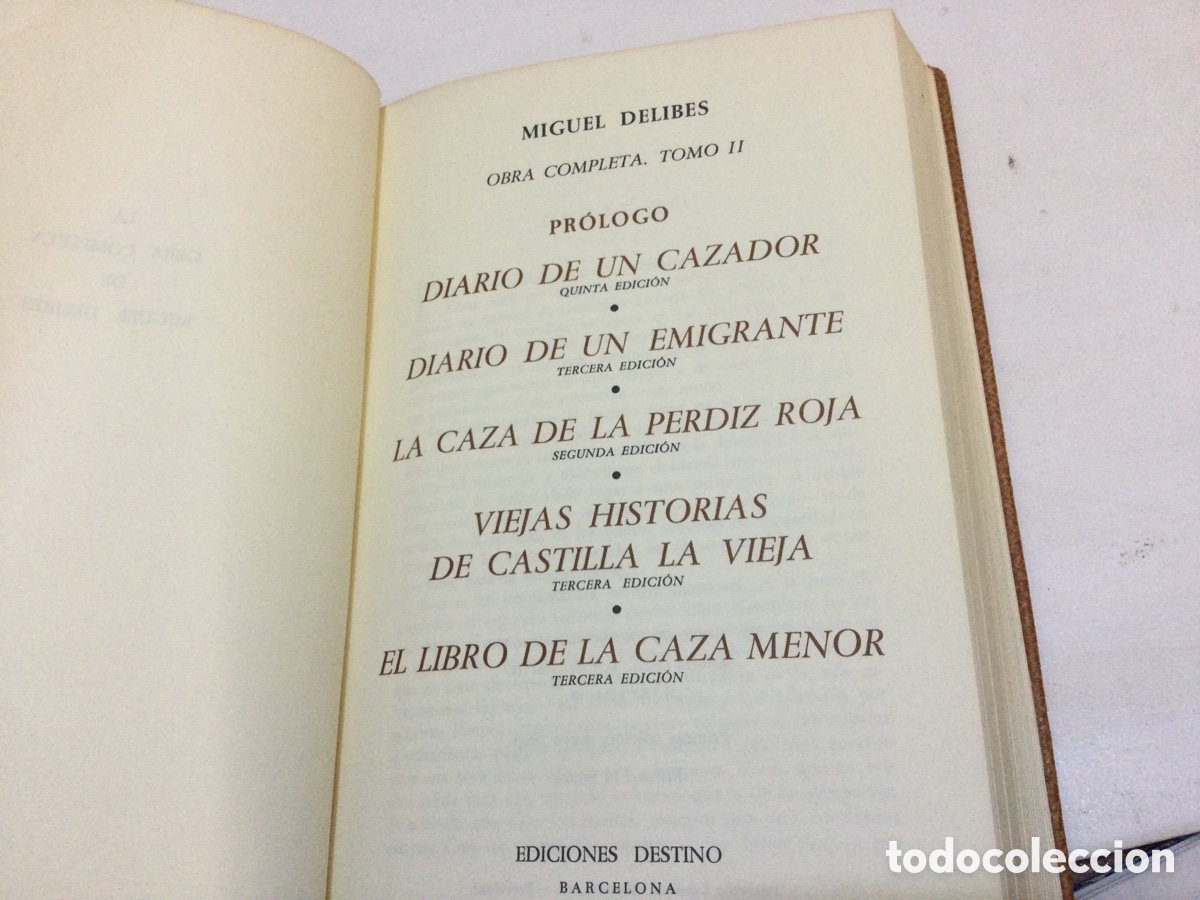 Libros antiguos: Obras completas Miguel Delibes primera edici&oacute;n - Foto 8