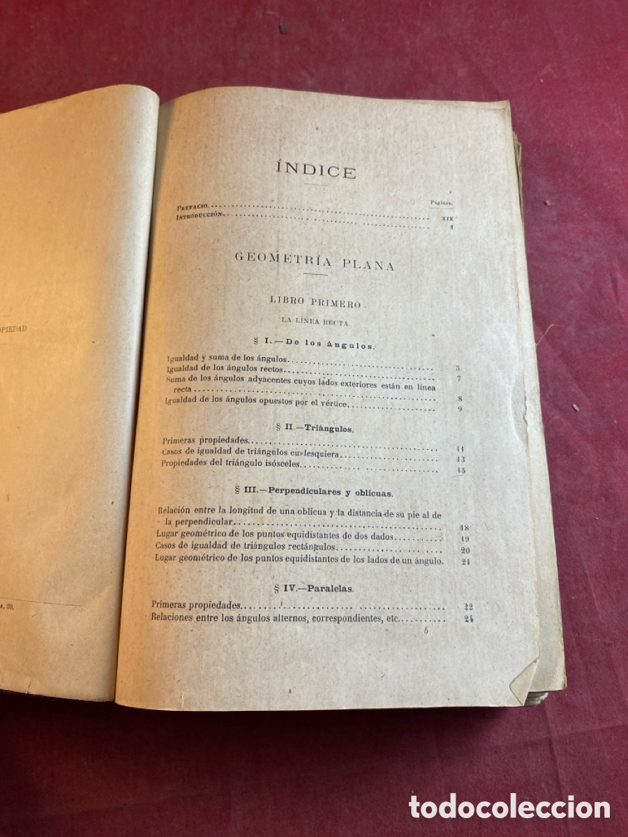 Libros antiguos: TRATADO GEOMETR&Iacute;A ELEMENTAL 1901 - Foto 3