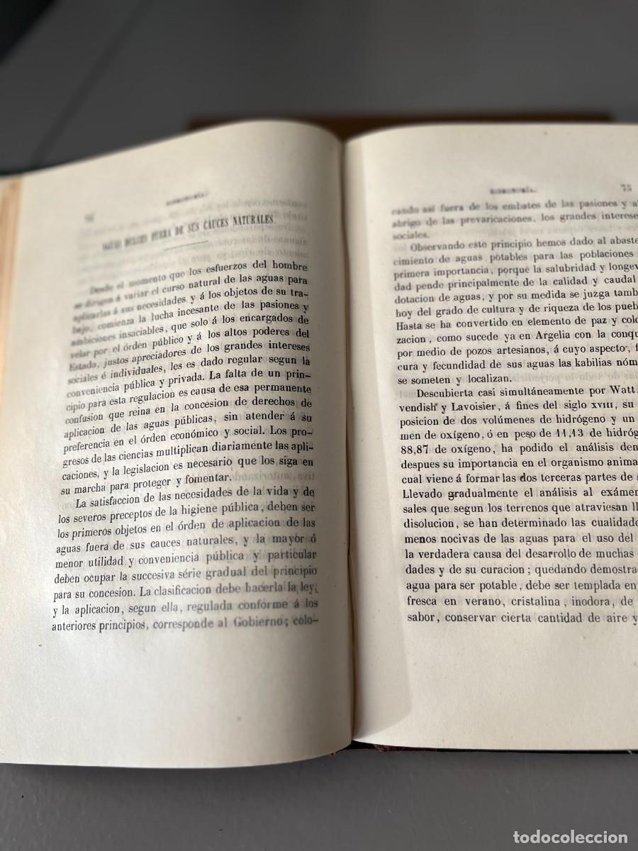Libros antiguos: Proyecto de un C&oacute;digo General de Aguas. CIRILO FRANQUET Y BERTRAN - Foto 6