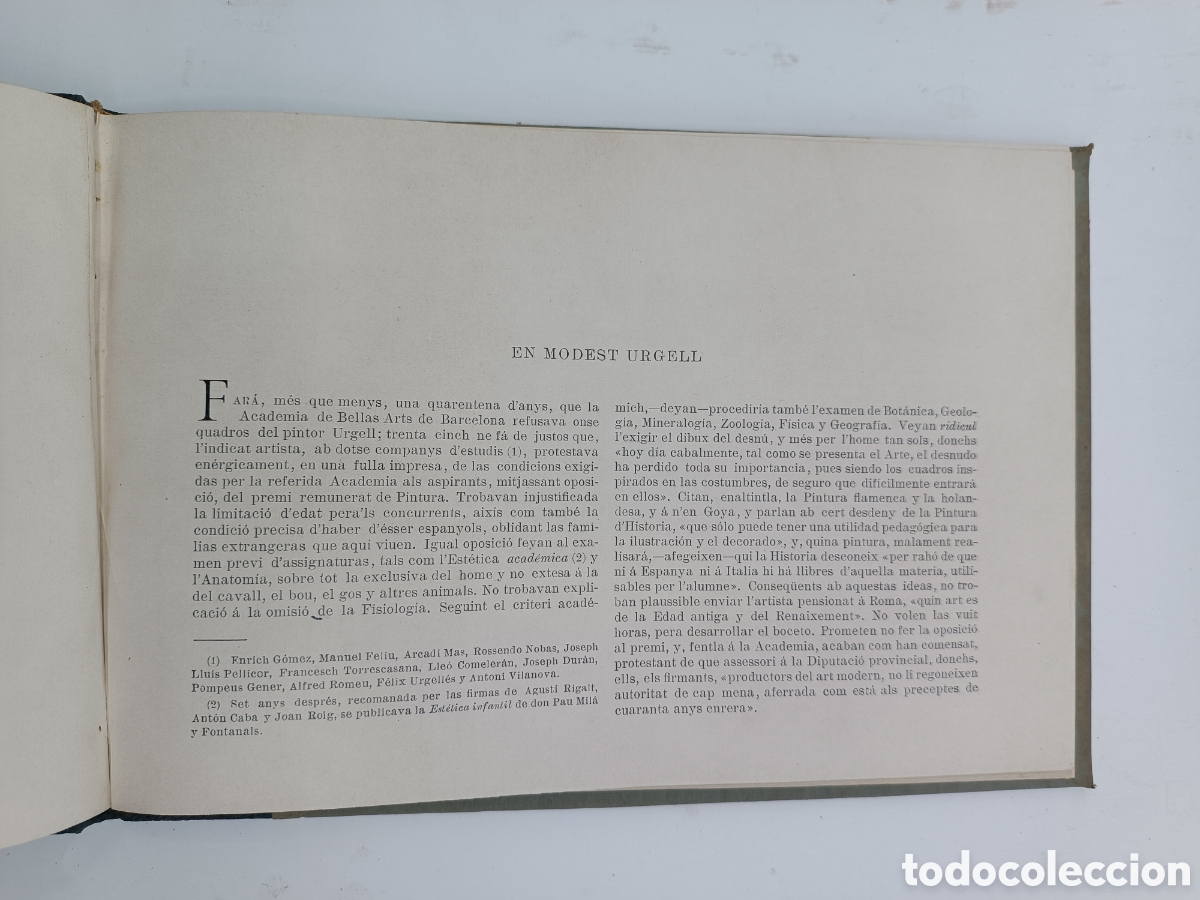Libros antiguos: Catalunya per Urgell 1865 1905 - Foto 2