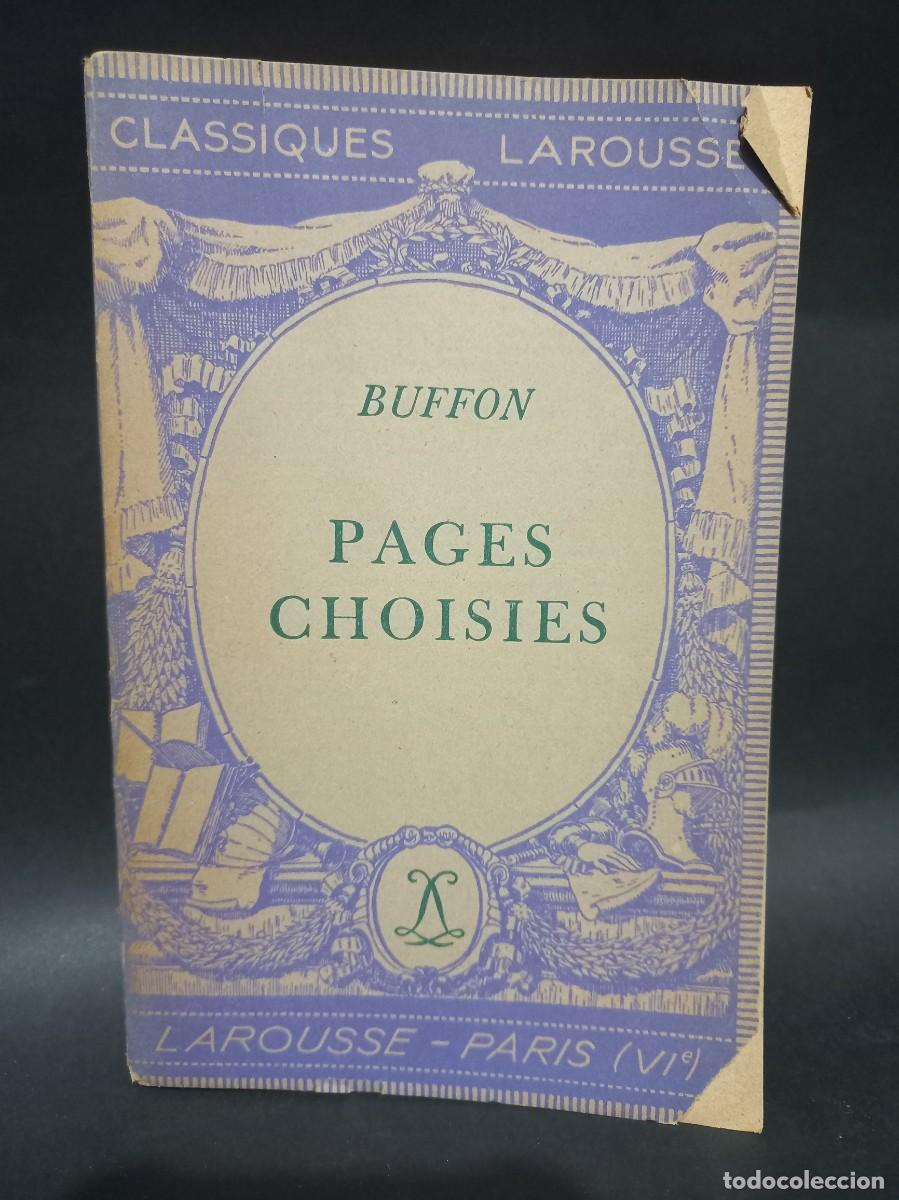 Libros antiguos: BUFFON - PAGES CHOISIES - 1934 - Foto 1